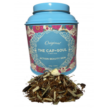 CapSoul ACTION BEAUTY SKIN, sypaný bylinný čaj rooibos 80g